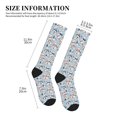 thumbnail image 4 of Qekee cute Mushroom Village Pattern Compression Socks for Women and Men,Calf socks Sports Compression Socks, 4 of 7
