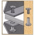 thumbnail image 2 of 1/4 in. black aluminum chicago screws/screw posts (qty 100 sets), 2 of 2