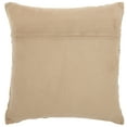 thumbnail image 2 of Nourison Natural Leather Hide Met.Squares Piecewor White/Gold 20" x 20" Throw Pillow, 2 of 5