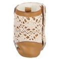 thumbnail image 5 of Luvable Friends Baby Girl Crib Shoes, Tan Lace, 12-18 Months, 5 of 6