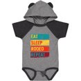 thumbnail image 3 of Inktastic Eat Sleep Rodeo Repeat Boys or Girls Baby Bodysuit, 3 of 5