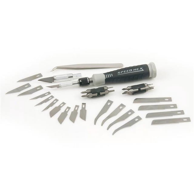 Pell Industrial 2492221 Ensemble de Micro Tournevis et Couteau de Précision, 36 Pcs