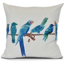 Morning Birds Animal Print Pillow