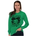 thumbnail image 3 of Betty Boop Saint Paddys Sassy Lassy Women's Long Sleeve T Shirt Brisco Brands L, 3 of 6