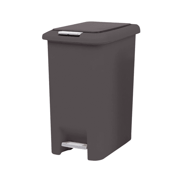 Basurero Con Doble Mecanismo 45l Gris Namaro Design