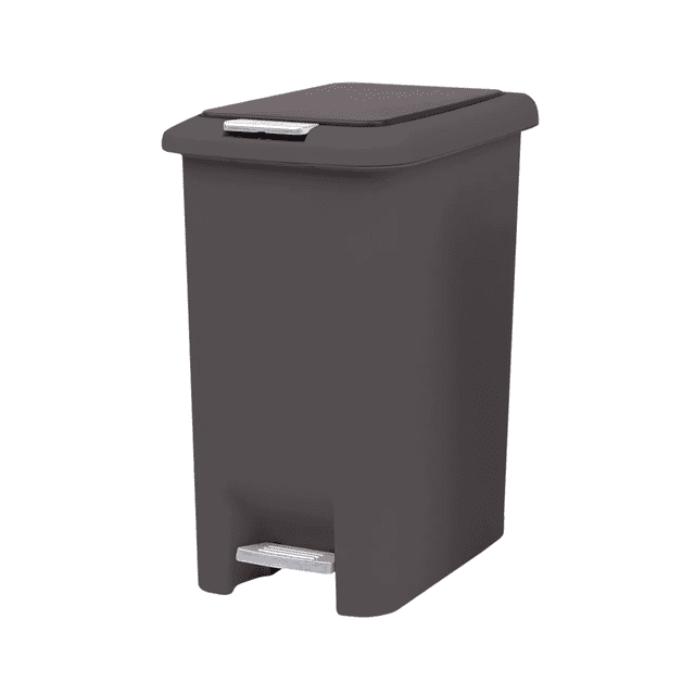 Basurero Con Doble Mecanismo 45l Gris Namaro Design