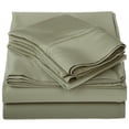 thumbnail image 1 of Egyptian Cotton 1200 Thread Count Solid Sheet Set  Full-Sage, 1 of 4