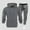 Dark Gray, variant on Dianli Gifts Sweats for Men Men’s Casual Hoodie Outfit Solid Color Long Sleeve Hooded Sweatshirt with Matching Pants Comfortable Two-Piece Set for Daily Wear Sports or Outdoor Leisure Christmas Gift
