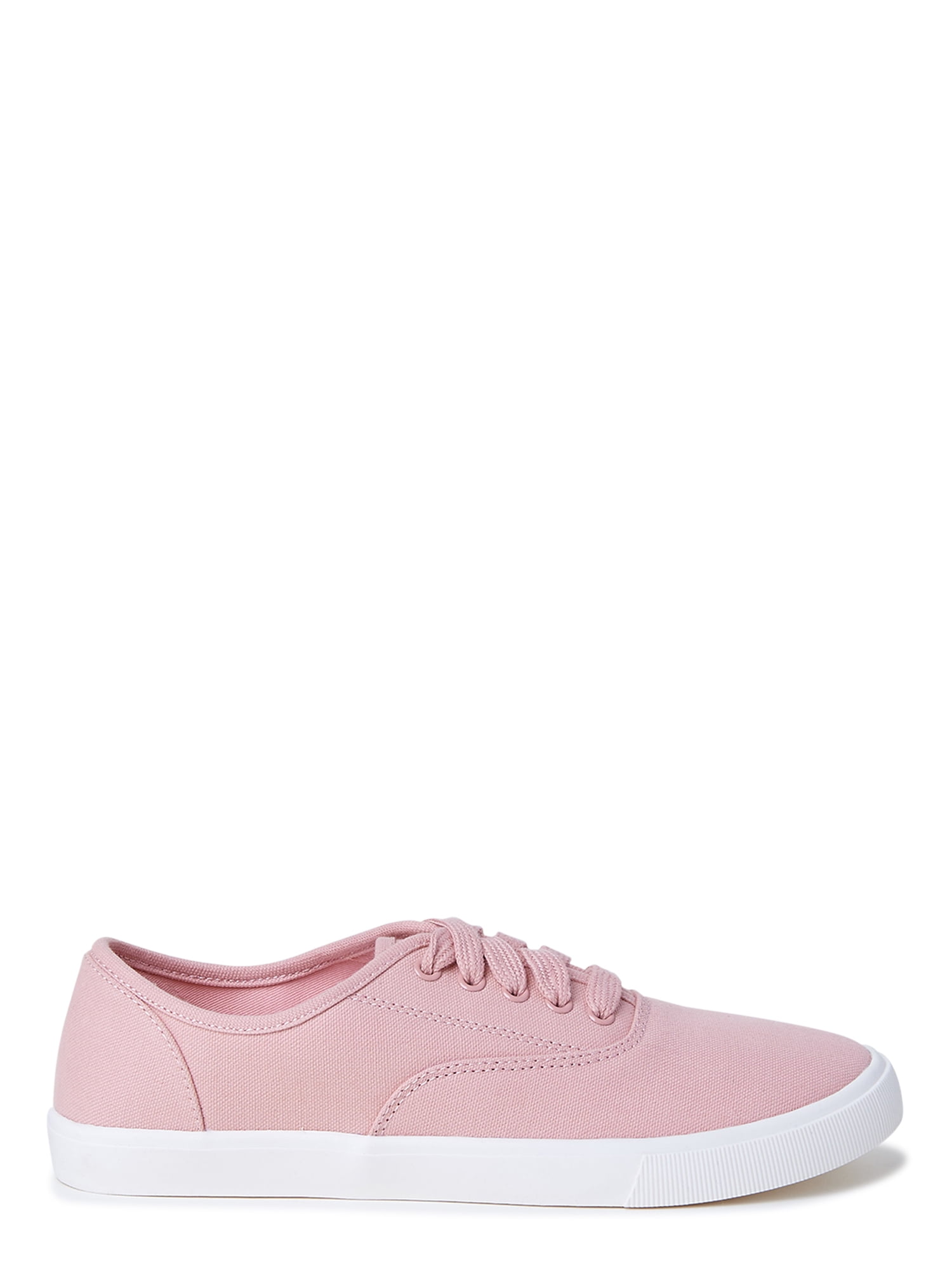 Time and Tru Women's Casual Lace Up Sneakers, Wide Width Available