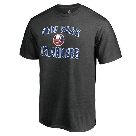Men's Heathered Gray New York Islanders Victory Arch T-Shirt