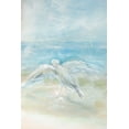 thumbnail image 2 of Diannart 17x24 Gold Ornate Wood Framed with Double Matting Museum Art Print Titled - Flying Seagull, 2 of 4