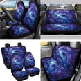 thumbnail image 3 of XYZCANDO Starry Dolphin Cushion Cover Steering Wheel Cover Armrest Cover Seat Belt Cover Keychain Fender Cover Handbrake Cover Lipstick Cover Trash Can Car Coasters Car Interior Decor, 3 of 7