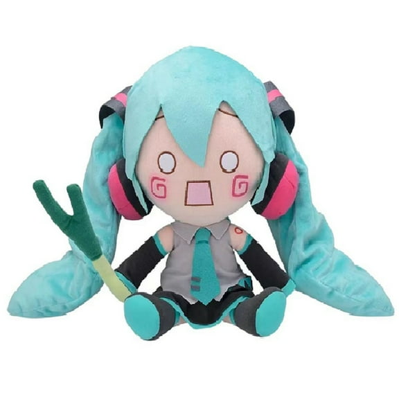 Skpitin Miku Plushs Stuffed Anime Pillow Cute Plush Home Decoration (Scallion 30CM)