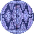 thumbnail image 1 of Ahgly Company Indoor Round Persian Blue Traditional Area Rugs, 6' Round, 1 of 4