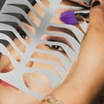 thumbnail image 4 of unbranded Stencil De Y Color Plata Para De Maquillaje Con Material Resistente, 4 of 8