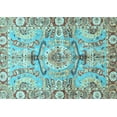 thumbnail image 1 of Ahgly Company Indoor Rectangle Abstract Light Blue Modern Area Rugs, 5' x 8', 1 of 4