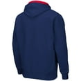 thumbnail image 3 of Men's Colosseum Navy Arizona Wildcats Big & Tall Full-Zip Hoodie, 3 of 3