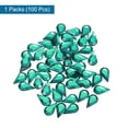 thumbnail image 3 of Uxcell 100Pcs Flat Back Acrylic Teardrop Gems 6x10mm Artificial Rhinestones for DIY Crafts Lake Blue, 3 of 4