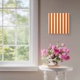 thumbnail image 4 of Framed Canvas Wall Art for Living Room Orange Stripes Wall Decor, Vertical Striped Aesthetic Paintings for Bedroom Office Kitchen Bathroom, Ready to Hang Artwork Wall Pictures 8x8 Inch, 4 of 9