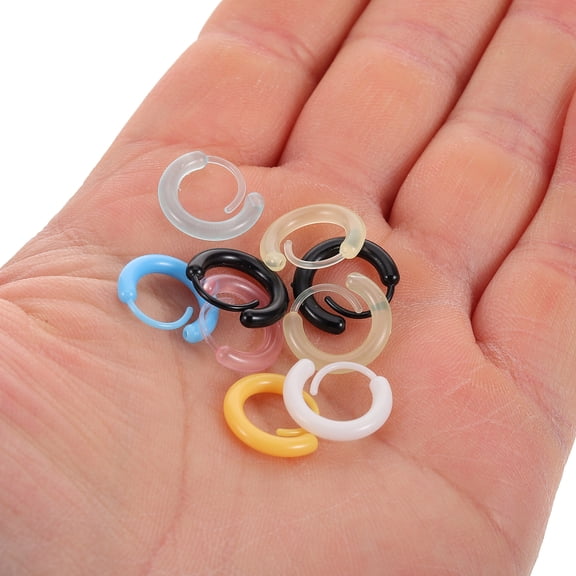 ETHZZLE 12 Pairs Bauble Earrings Women Fashion Accessory Resin Assorted Color Jewelry For Everyday Use
