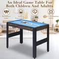 thumbnail image 4 of 48” All-in-One Multi Game Table Set, 16 Game Combo with Foosball, Pool, Table Tennis & More, Space-Saving Stackable Design for Family Game Room, 4 of 7