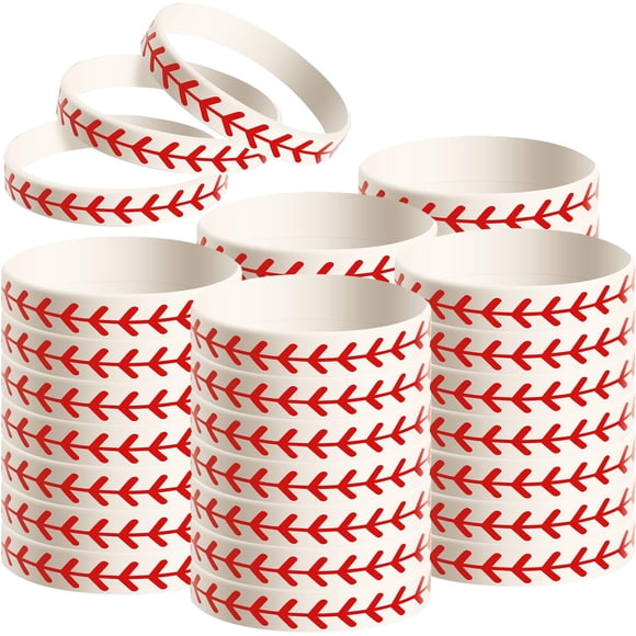 Pulsera JOVITEC de silicona para béisbol y sóftbol, 48 unidades, para jugador