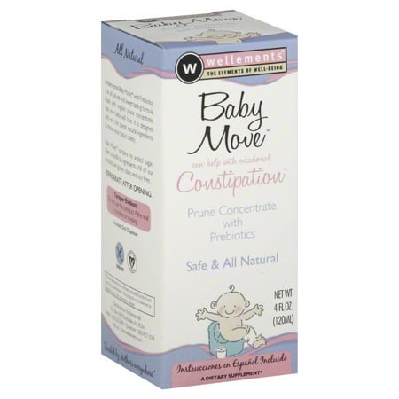 Wellements Baby Move Prune Concentrate & Prebiotics, 4 fl oz