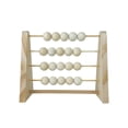 thumbnail image 2 of Milaget Wooden Abacus for Kids Math Math Learning Counters Counting Frame Arithmetic for White, 2 of 8