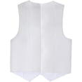 thumbnail image 3 of Chaleco Zoushen para niño, uniforme blanco sin mangas, talla 6, poliéster, 3 of 5