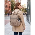 thumbnail image 4 of Spencer Women Backpack Purse Anti-theft Travel Backpack Ladies Shoulder Bags Waterproof Nylon Handbags Casual Daypack, Apricot, 4 of 11