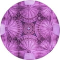 thumbnail image 1 of Ahgly Company Indoor Round Patterned Heliotrope Purple Area Rugs, 8' Round, 1 of 6