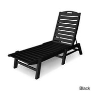 POLYWOOD Nautical Recycled Plastic Armless Chaise