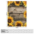 thumbnail image 4 of Pratyus Sunflowers Print Throw Blanket for Bed Sofa Living Room Decor All Seasons Lightweight Soft Blanket 40x50in, 4 of 6