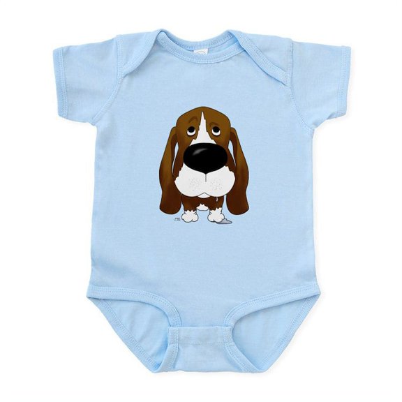 CafePress - Big Nose Basset Infant Bodysuit - Baby Light Bodysuit, Size Newborn - 24 Months