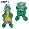thumbnail image 2 of Pet's Clothes In Rainy Days Pet's Four Foot Reflective Raincoat Frog Pattern Dog Poncho, 2 of 5
