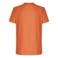 thumbnail image 6 of UVEASISHA Mens Fashion T-Shirts Short Sleeve Cotton Blend Lightweight Workout Shirts Crew Neck Casual Letter Print Graphic Tees Orange M, 6 of 6