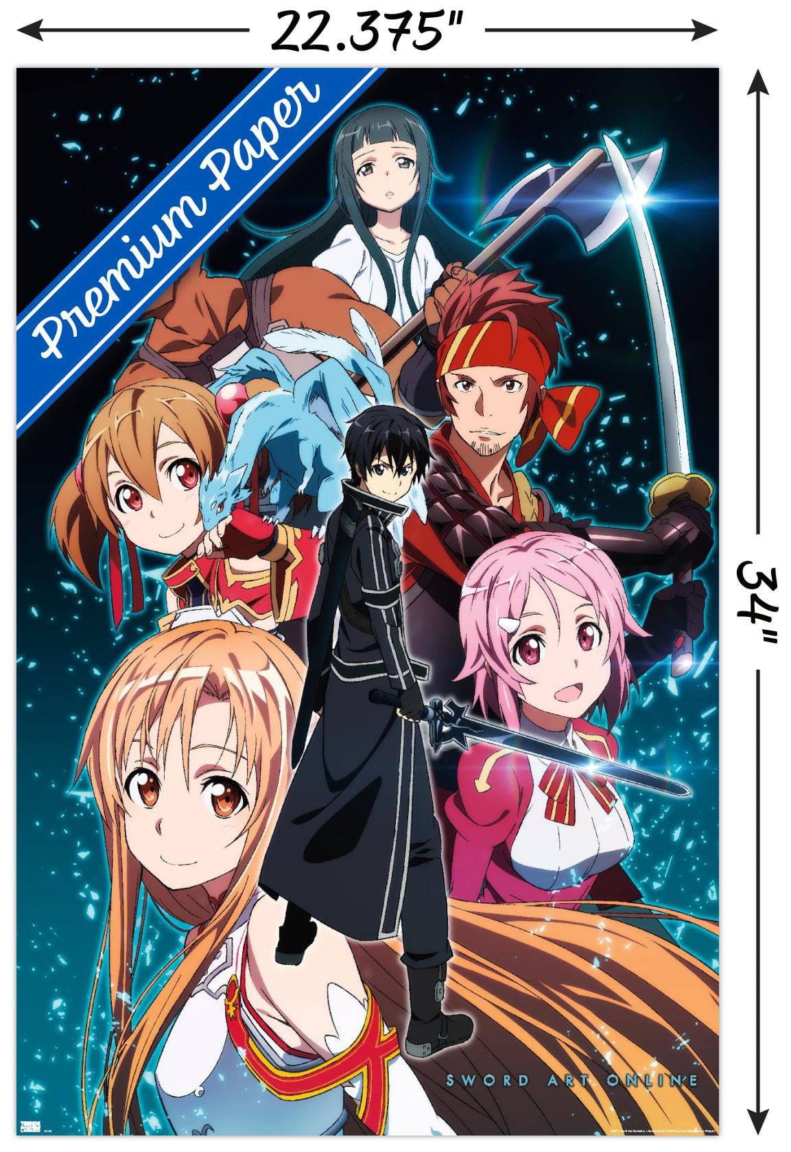 Sword Art Online Anime Fabric Wall Scroll Poster (16 x 23)  Inches.[WP]-Sword-50