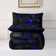 thumbnail image 6 of Geometric Comforter Set Queen Size Bedding Set, 3PCS Geometry Bed Set Modern Quilt Set 1 Comforter 2 Pillowcases for Room Decor All Season, 6 of 10