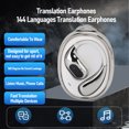 thumbnail image 3 of Auriculares De Traducción Inalámbrica, BT 5.4 Auricadores De Traductor De Idiomas En Tiempo Real Con Aplicación, 144 Idiomas, Para Música De Viaje Y Llamadas, Con Traducción, 3 of 7