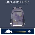 thumbnail image 5 of FORMRS School Backpack 17" Student Travel Bag with Laptop Compartment, Pastel Purple Marble Pattern, 5 of 7