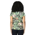 thumbnail image 2 of T-Shirt à Manches Courtes Col en V pour Femmes - JUNGLE Tropicale - 2TG, 2 of 3
