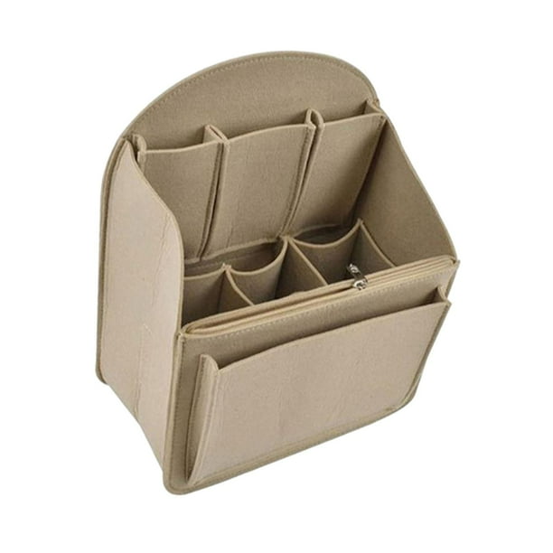 Organizador del bolso Insertar Organizador de bolsas de fieltro para bolsas de axila de cuerpo cruzado Duffel Caqui