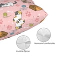 thumbnail image 4 of Cut cats Pillow cases pillow covers Standard Size pillow case pillow protector, Soft ,with Zipper pillowcase 20"x30", 4 of 7