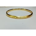 thumbnail image 3 of 14K Gold 6mm Floral Design Bangle, 3 of 11