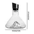 thumbnail image 3 of Meitianfacai Carafe de Vin Iceberg Cristal Verre Vin Rouge Filtre Rapide Réveil Distributeur de Vin, 3 of 5