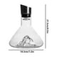 thumbnail image 3 of Fiudx Ofertas relámpago Decantador de vino IcebergVaso de cristal para vino tintoFiltro rápido Wake UpDispensador de vino, 3 of 5
