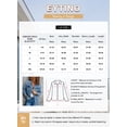thumbnail image 3 of Eytino Womens Button Down Denim Jackets Long Sleeve Oversize Boyfriend Jeans Jackets Sky Blue M Female, 3 of 11