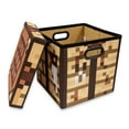 thumbnail image 2 of Minecraft Crafting Table Fabric Storage Bin Cube Organizer with Lid | 13 Inches, 2 of 7