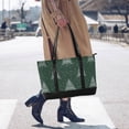 thumbnail image 4 of FORMRS Canvas Laptop Tote Bag for Women with 15.6" Computer Compartments Shoulder Handbag, New Year Tree Pattern, 4 of 7