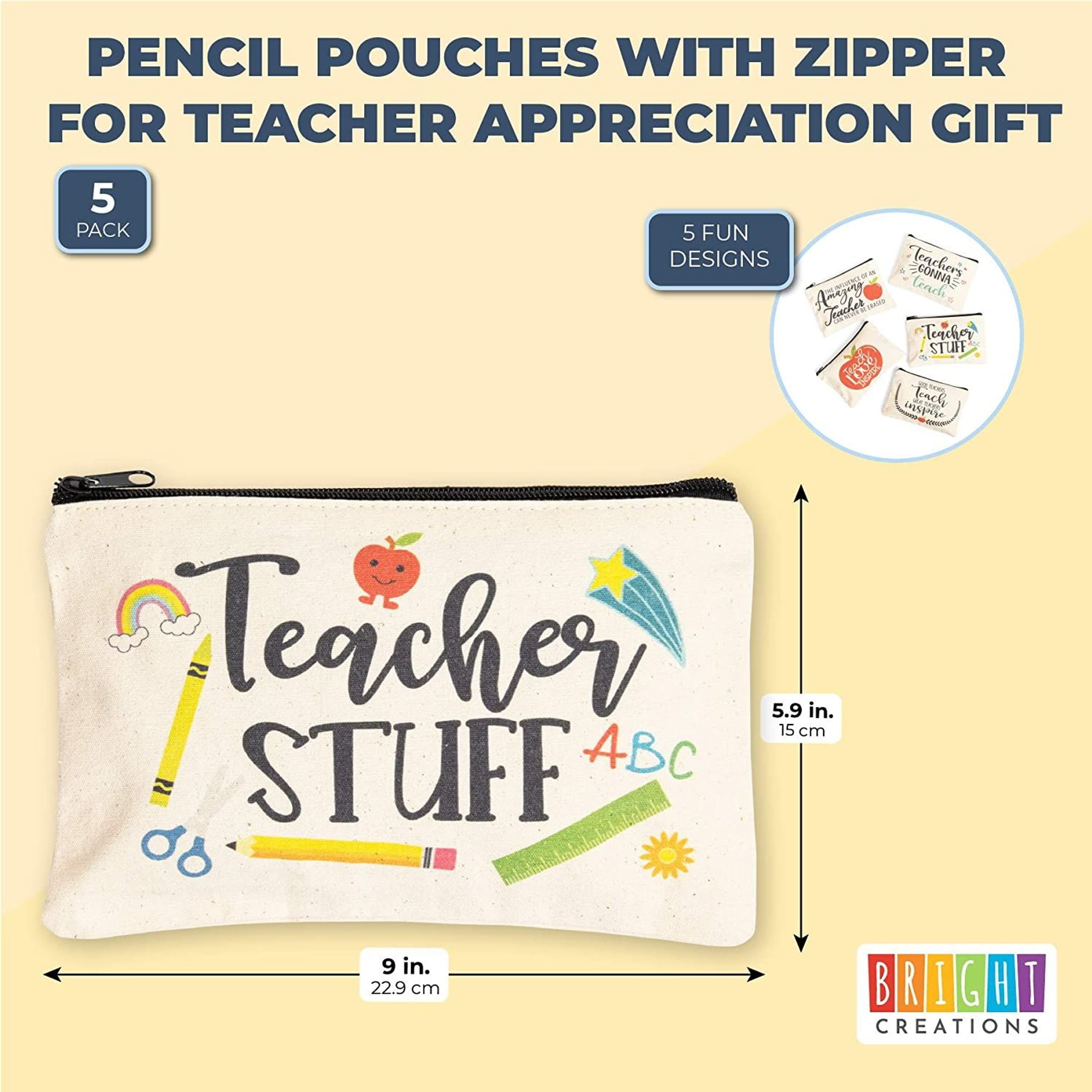 Personalised apple teacher Pencil Pouch – Precious Personalised